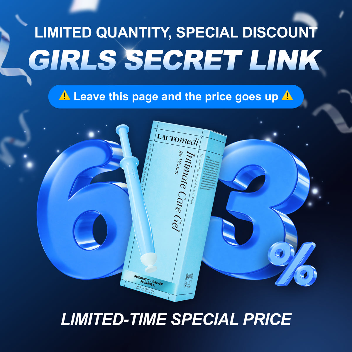 🚨 LIMITED OFFER 🔒 Secret DiscountㅣLACTOMEDI Intimate Care Gel